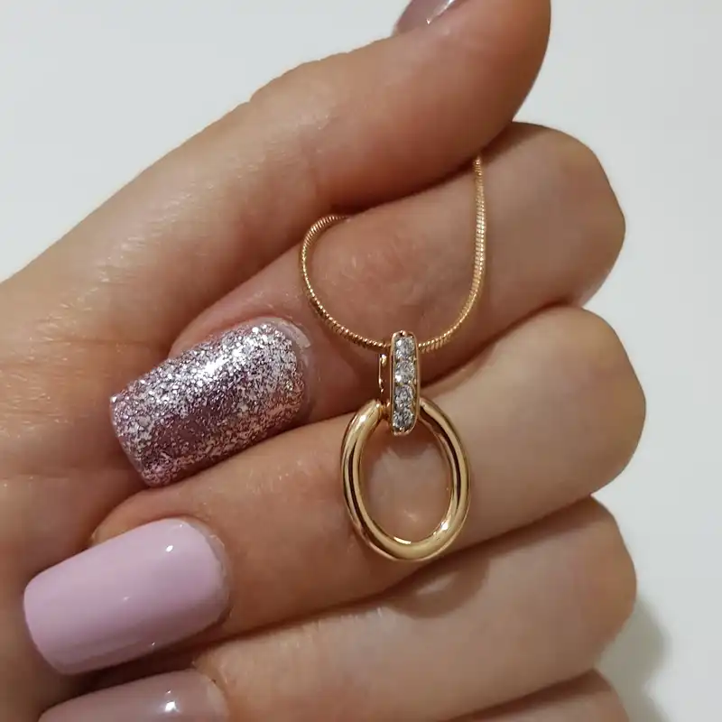 نیم ست زنانه ژوپینگ مدل بیضی نگینی 3468