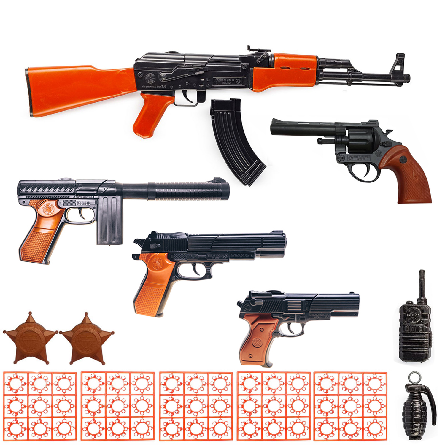 ست تفنگ بازی مدل سرهنگ مجموعه 5 عددی