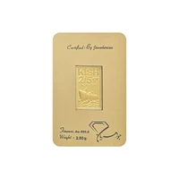 شمش طلا 24 عیار جواهریان مدل kish2.5