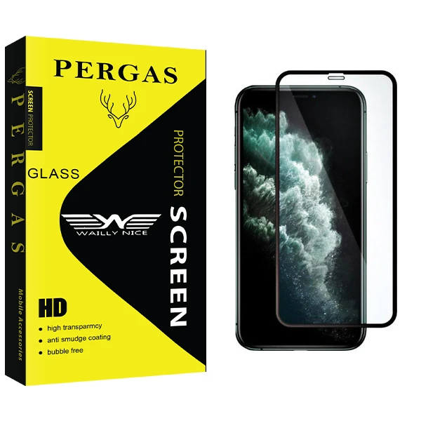 محافظ صفحه نمایش وایلی نایس مدل Pergas Glass مناسب برای گوشی موبایل اپل iPhone 11 promax