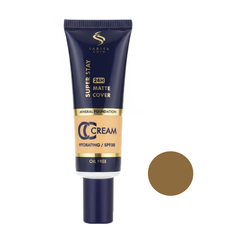 کرم پودر cc مایع SPF 30 ساریسا گلد مدل Fly شماره 81 مناسب برای انواع پوست حجم 50 میلی لیتر