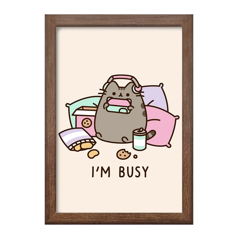 تابلو خندالو طرح پوشین گربه بامزه کد 26606