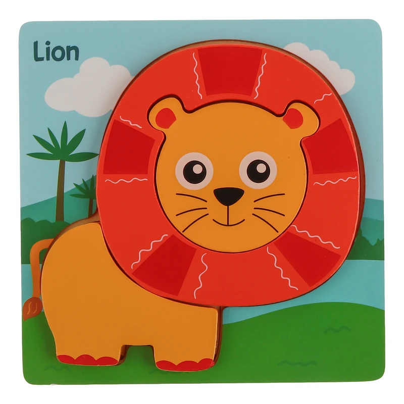 پازل آموزشی مدل حیوانات طرح شیر