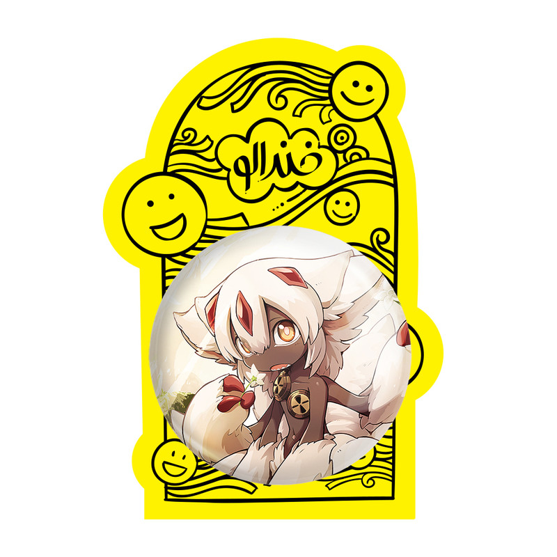 آینه جیبی خندالو طرح فاپوتا انیمه ساخته شده در پرتگاه Made in Abyss مدل تاشو کد 22113 آینه جیبی خندالو طرح فاپوتا انیمه ساخته شده در پرتگاه Made in Abyss مدل تاشو کد 22113