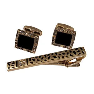 ست دکمه سردست و گیره کراوات مردانه مدل 544