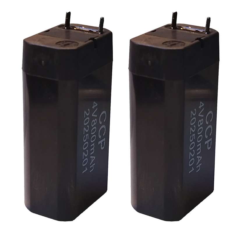 باتری سیلد اسید 4 ولت 800 میلی آمپر ساعت سی سی پی مدل 4V-800mah  بسته 2 عددی