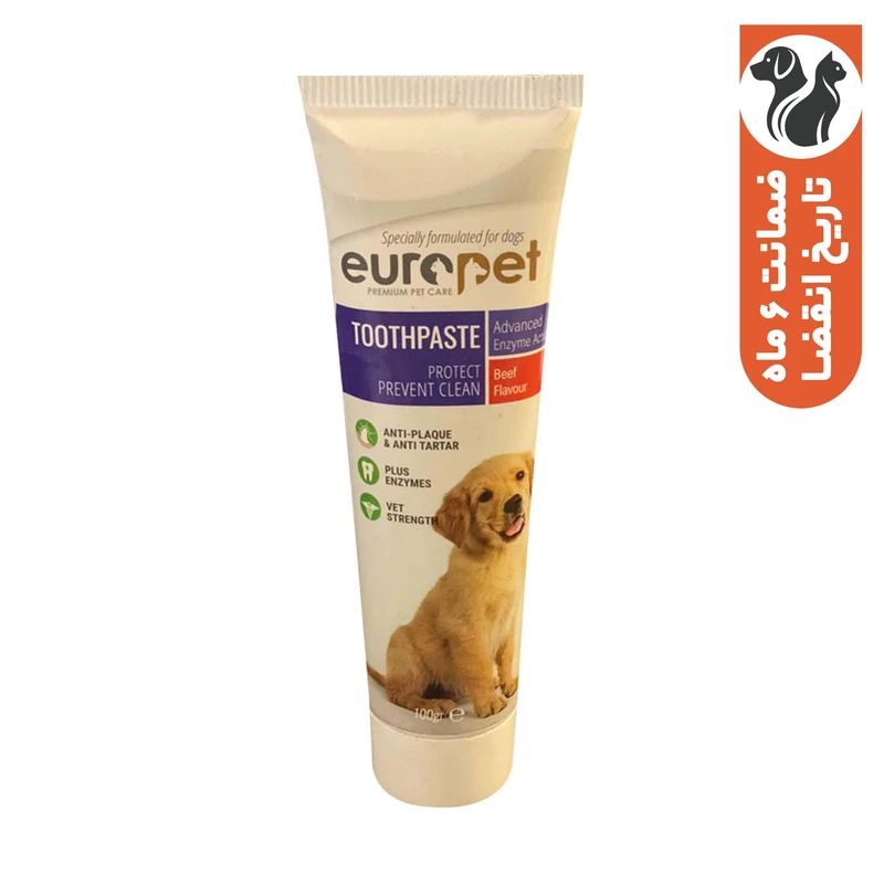 خمیر دندان سگ یوروپت مدل Toothpaste وزن 100 گرم