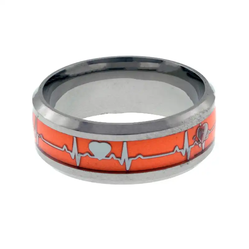 انگشتر برانت مدل شبتاب طرح ضربان قلب