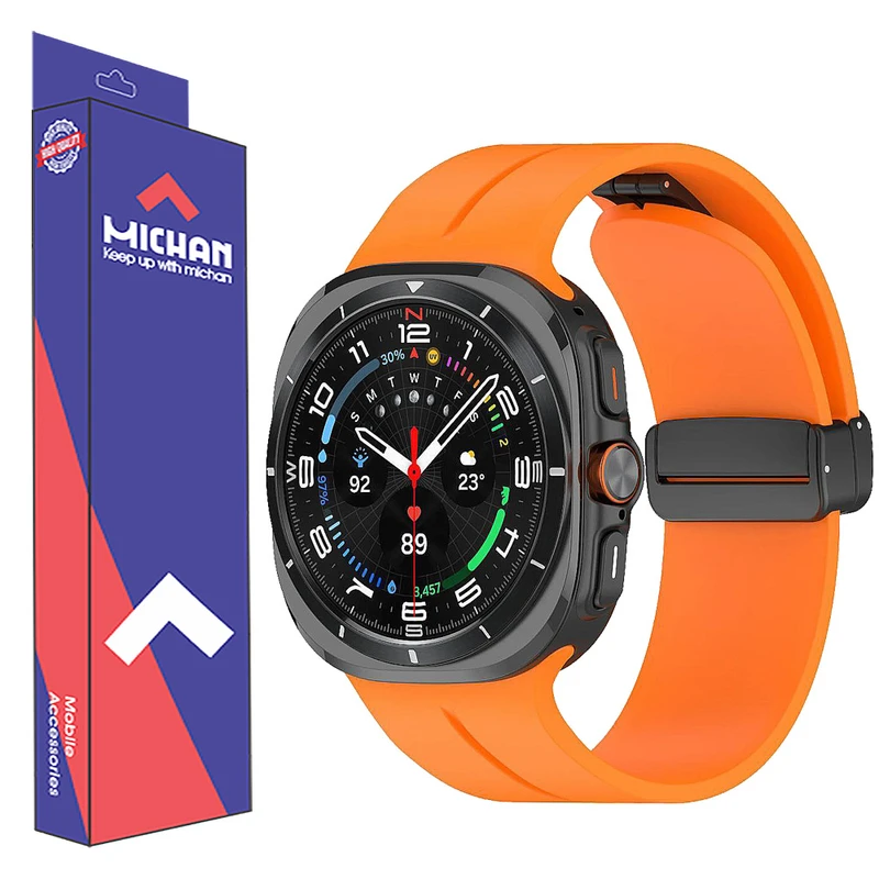 بند میچان مدل Magnetic مناسب برای ساعت هوشمند سامسونگ Galaxy Watch Ultra 47 mm
