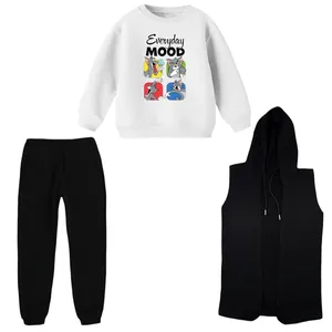 ست 3 تکه لباس راحتی بچگانه مدل تام و جری کد 4