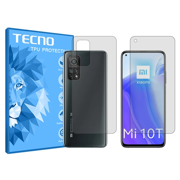 محافظ صفحه نمایش شفاف تکنو مدل HyGEL مناسب برای گوشی موبایل شیائومی Mi 10T 5G به همراه محافظ پشت گوشی