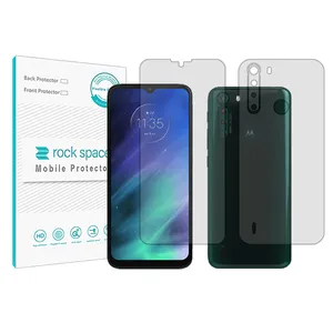 Rockspace transparent screen protector HyGEL model suitable for Motorola One Fusion mobile phone with back protector