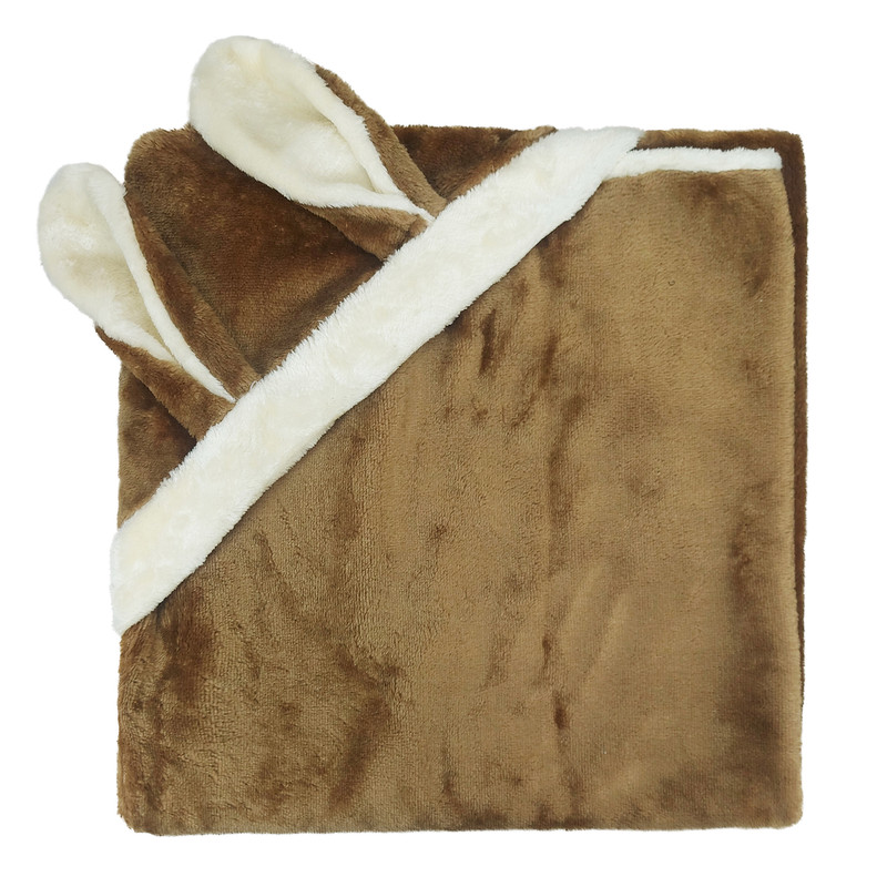 پتو نوزادی مدل خرگوش گوش دراز سایز 72x72 سانتی متر