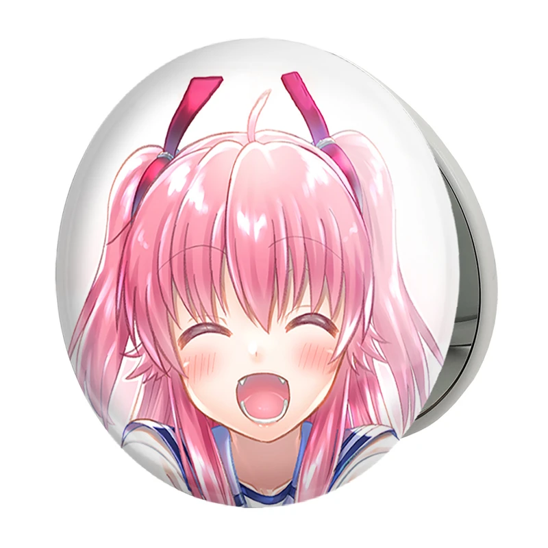 آینه جیبی خندالو طرح یویی انیمه آنجل بیتس مدل تاشو کد 31941