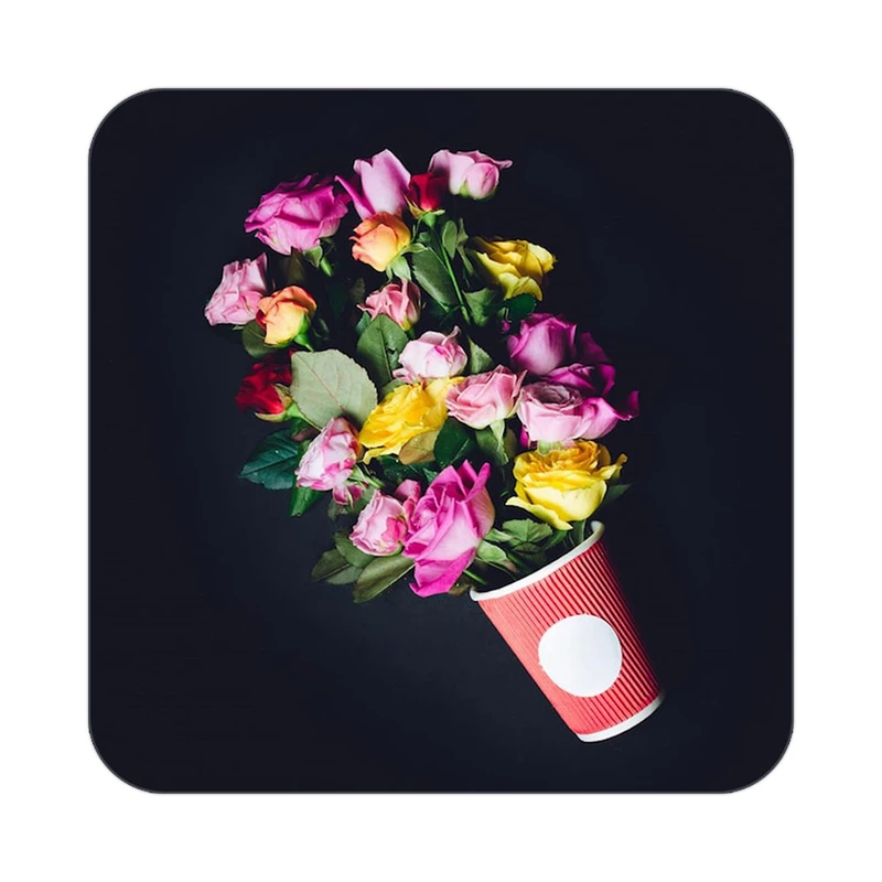 زیر لیوانی کاکتی طرح گل مدل mp17825