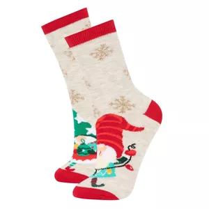 جوراب ساق بلند دفکتو مدل بابانوئل آنتی باکتریال بسته 2 عددی