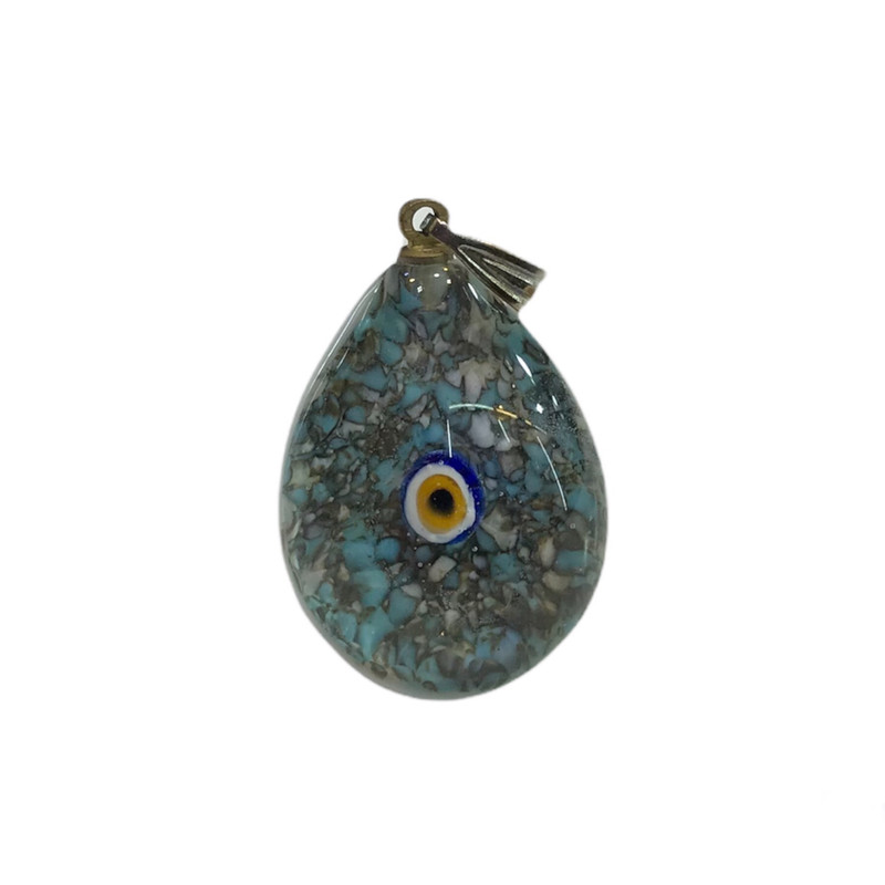 آویز گردنبند زنانه مدل چشم نظر دست ساز