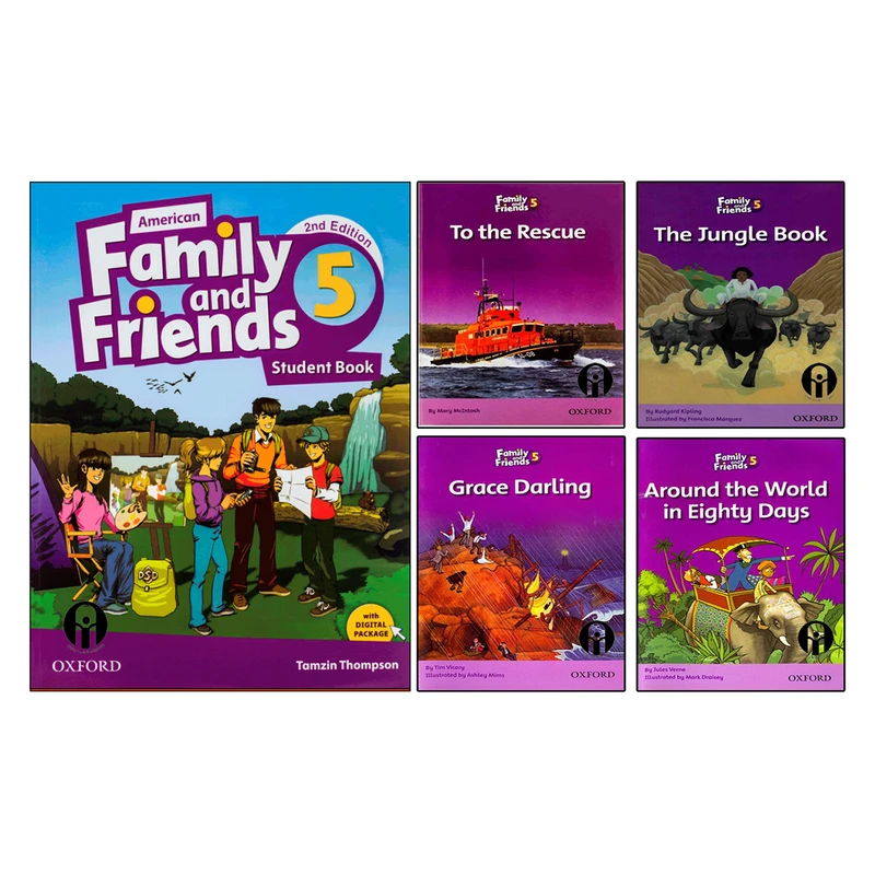 کتاب Family And Friends 5 اثر جمعی از نویسندگان انتشارات الوندپویان پنج جلدی