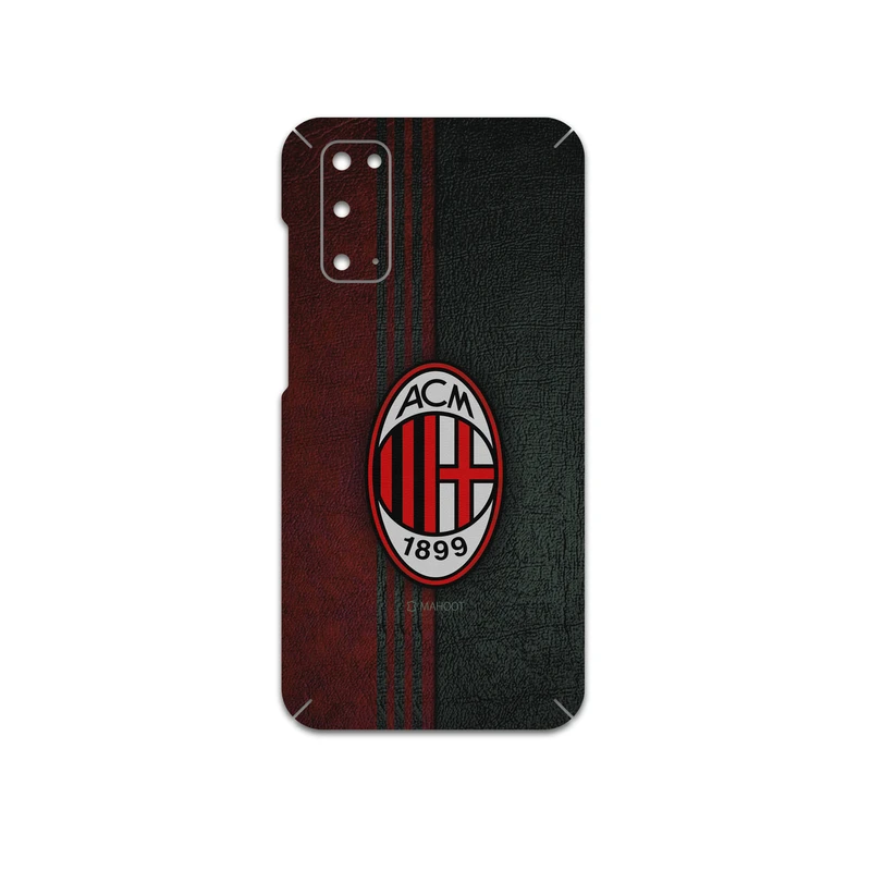 برچسب پوششی ماهوت مدل AC-Milan-FC مناسب برای گوشی موبایل سامسونگ Galaxy S20