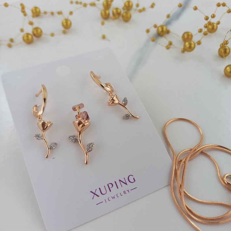 نیم ست زنانه ژوپینگ مدل گل رز کد N103