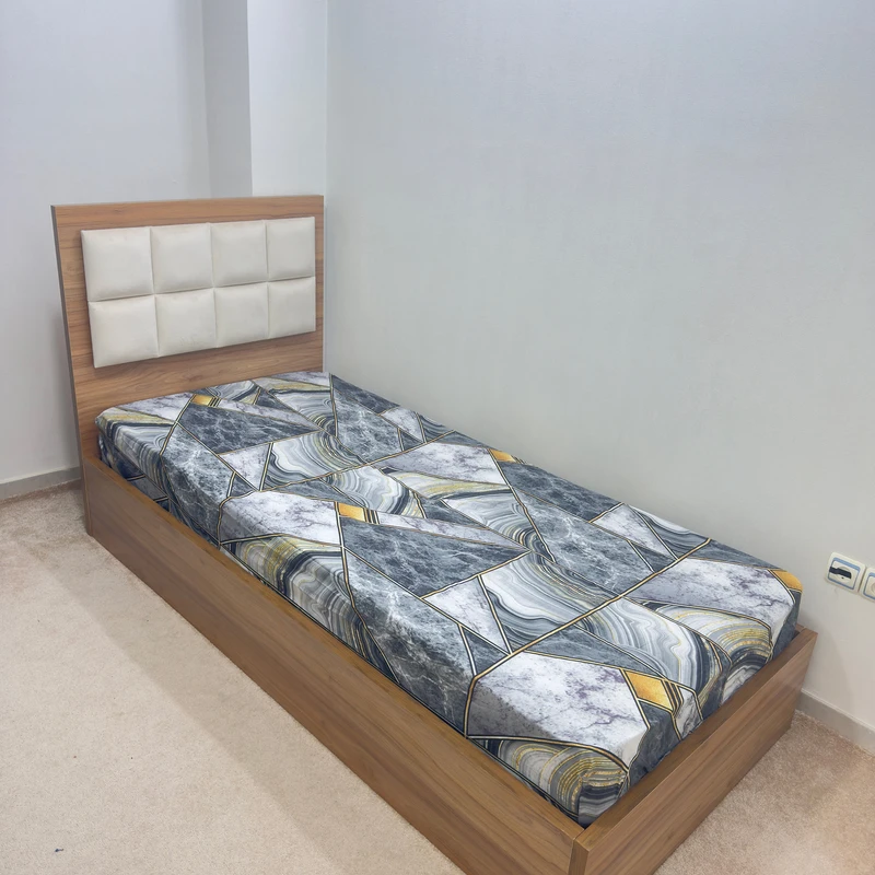 ملحفه میکرو ناتوسا مدل اطلس یک نفره سایز 200x90 سانتی‌متر