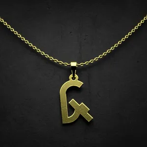 گردنبند طلا 18 عیار زنانه مدوپد مدل حرف گ کد I2-1-1582