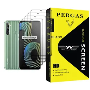 Waily Nice Pergas Glass MIX004 Screen Protector For Realme Narzo 10 Pack Of 4