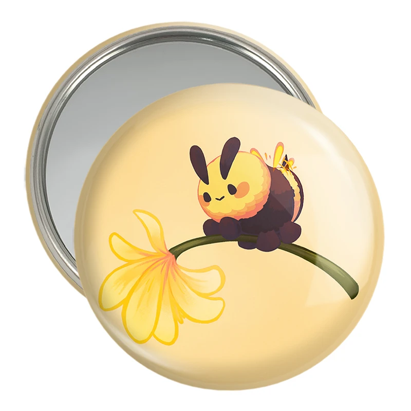 آینه جیبی خندالو مدل زنبور حیوانات بامزه  کد 21054