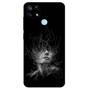 Megafone Face Sketch 7423 Cover For Realme 7i / C12