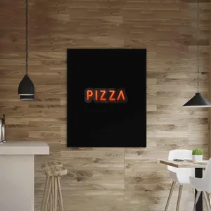 چراغ دیواری نئون دیزاین طرح Pizza-Text_ORG