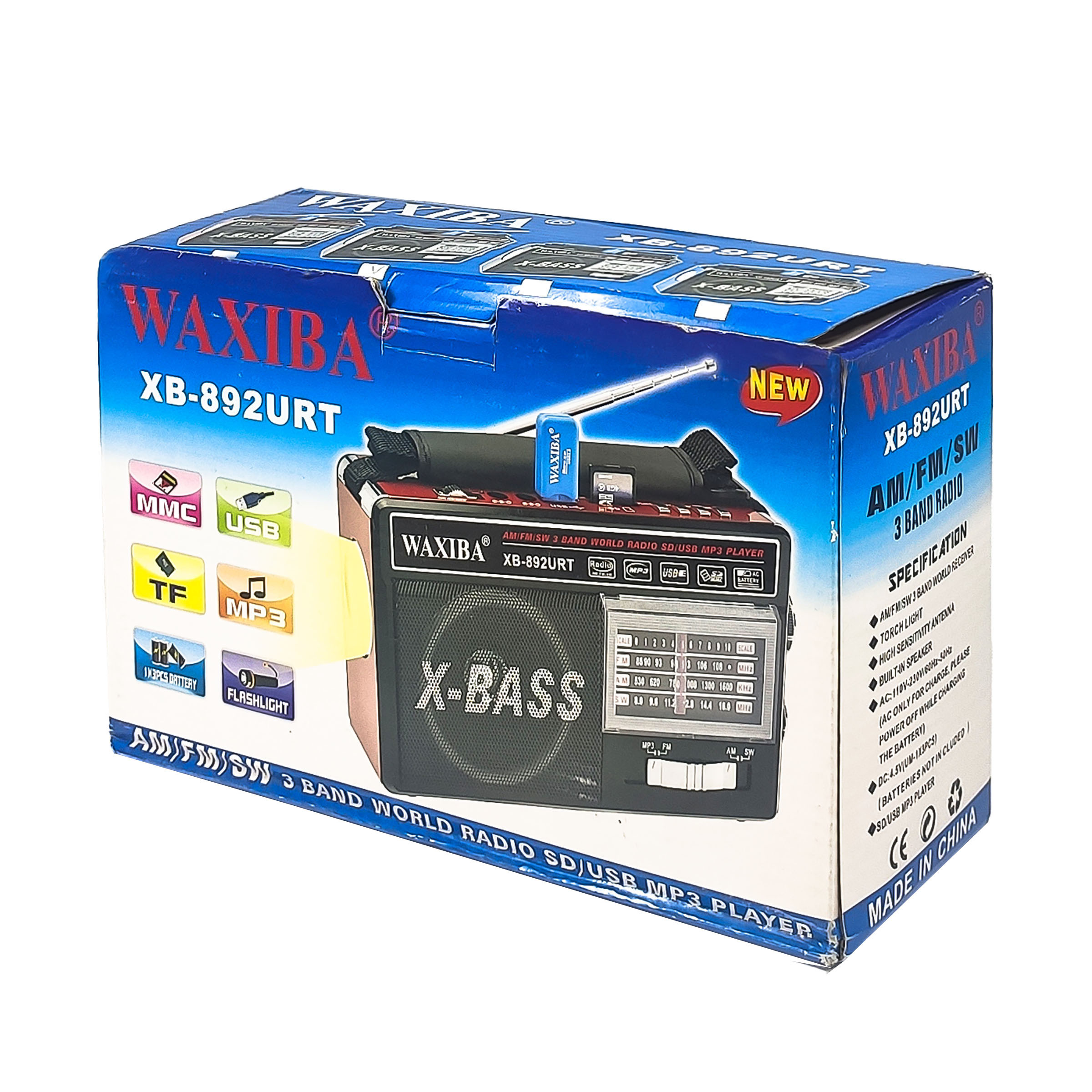 رادیو واکسیبا مدل XB-892URTB رادیو واکسیبا مدل XB-892URTB