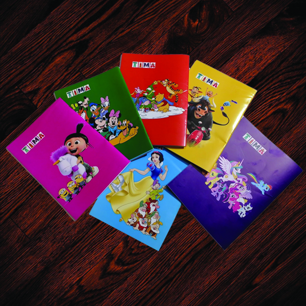 دفتر مشق 40 برگ تیما مدل Goofi مجموعه 6 عددی