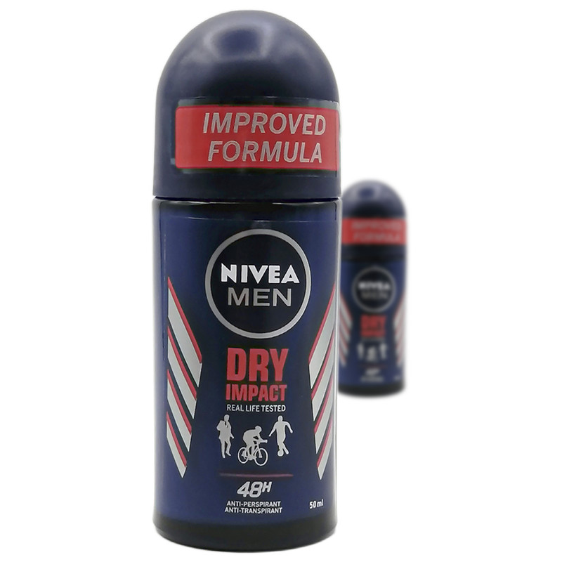رول ضد تعریق مردانه نیوآ مدل Dry Impact حجم 50 میلی لیتر مجموعه 3 عددی
