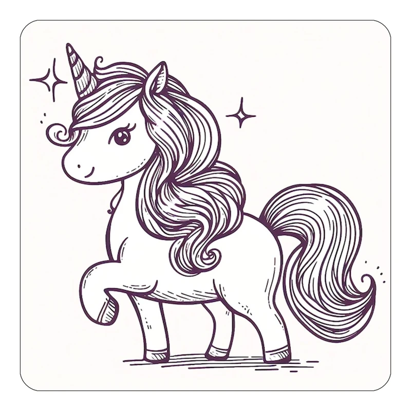 مگنت کاکتی طرح اسب تک شاخ و یونیکورن مدل mp31392