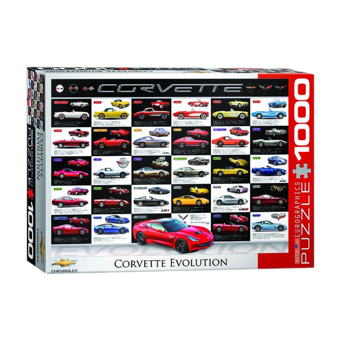 پازل 1000 تکه یوروگرافیکس پازلز مدل Corvette Evolution كد 60000683