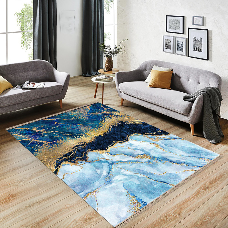 فرش پارچه ای مدل ترمز دار طرح سنگ دریا