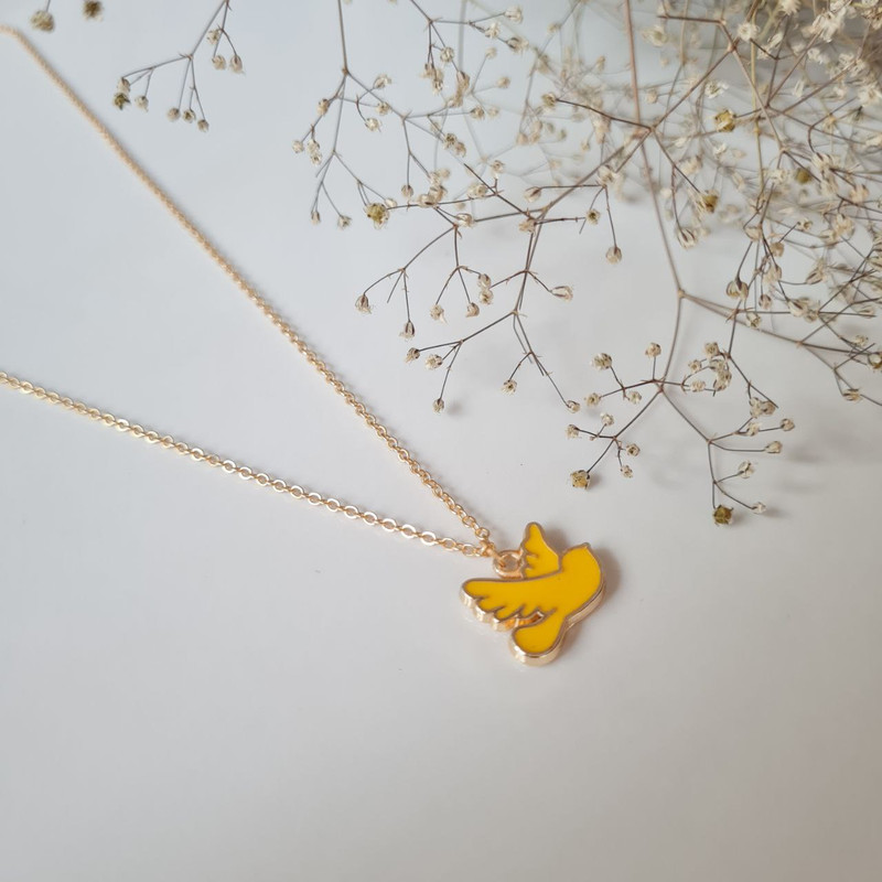 گردنبند دخترانه مدل پرنده گردنبند دخترانه مدل پرنده