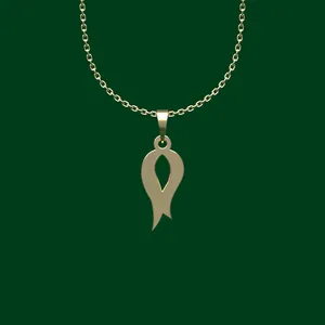 گردنبند طلا 18 عیار زنانه مدوپد مدل هندسی کد FF2-1-1175