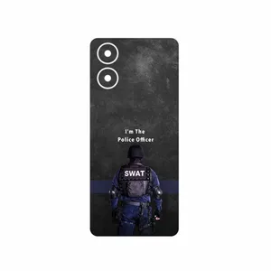 MAHOOT Police Officer Cover Sticker for Motorola Moto G04s