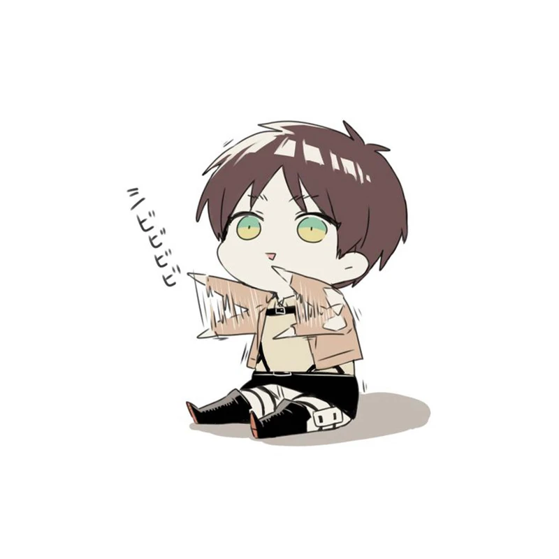 استیکر لپ تاپ و موبایل مدل انیمه طرح حمله به تایتان ارن یگر Attack on Titan Eren Yeager کد 4266