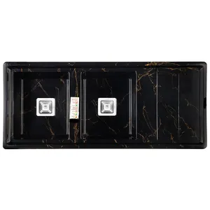 سینک ظرفشویی گرانیت توکار دو لگنه مدل 120MRT
