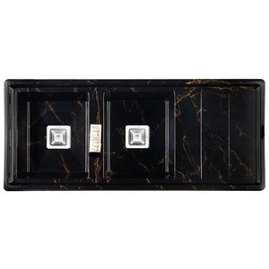 سینک ظرفشویی گرانیت توکار دو لگنه مدل 120MRT