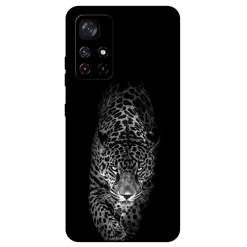 کاور مگافون طرح پلنگ مدل 1879 مناسب برای گوشی موبایل شیائومی Poco M4 Pro 5G