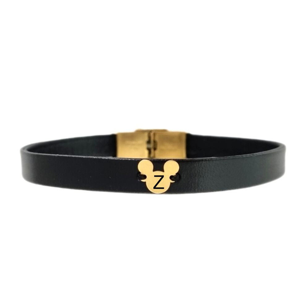 دستبند طلا 18 عیار دخترانه لیردا مدل حرف Z