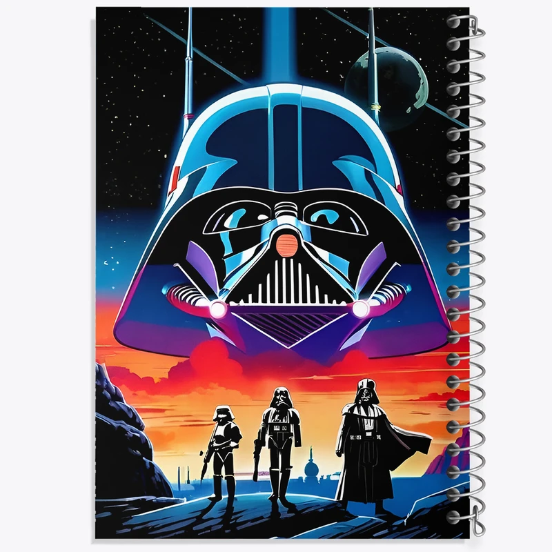 دفتر شطرنجی 50 برگ خندالو طرح جنگ ستارگان (Star Wars)  کد N4531