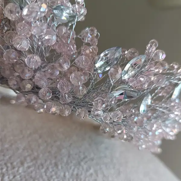 تاج عروس زنانه مدل مرواریدی