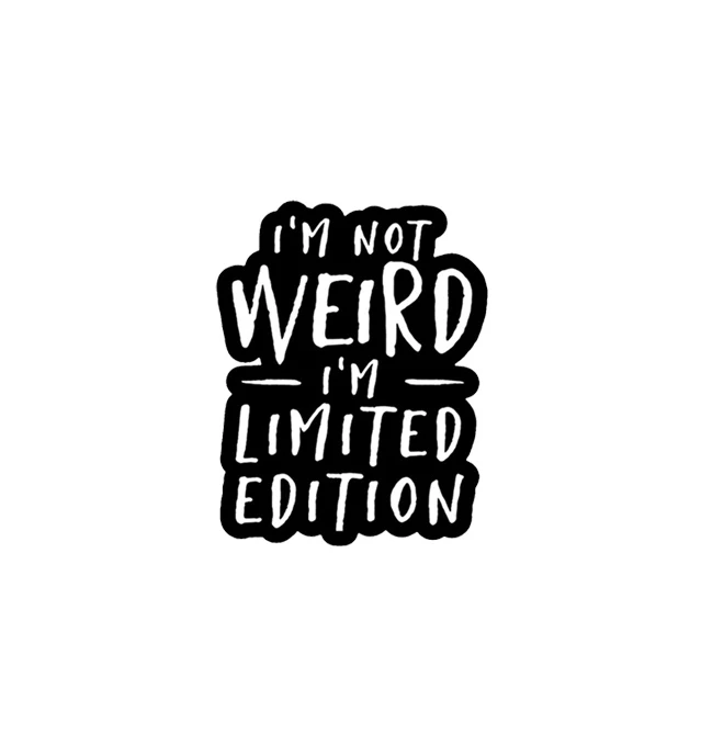 استیکر تزئینی موبایل و تبلت لولو مدل IM NOT WIERD IM LIMITED EDITION کد 18