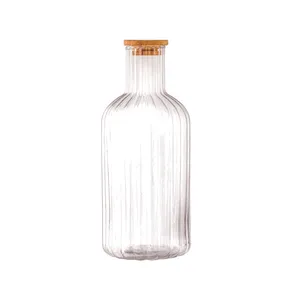 بطری آب لیمون مدل در چوبی گنجایش ۱/۴ لیتر