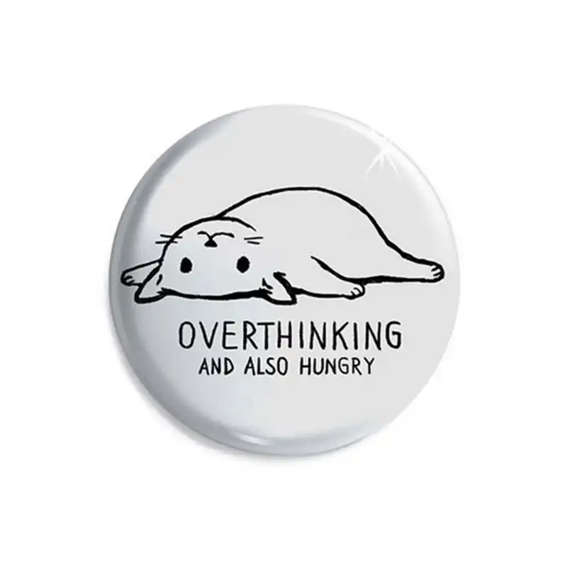 مگنت عرش طرح گربه ملوس Overthinking And Also Hungry کد Asm036