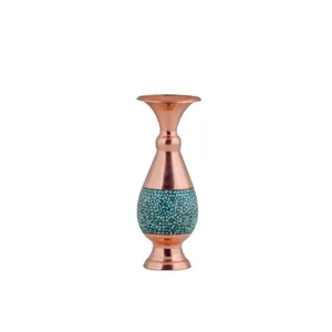 گلدان فیروزه کوبی آقاجانی کد F013